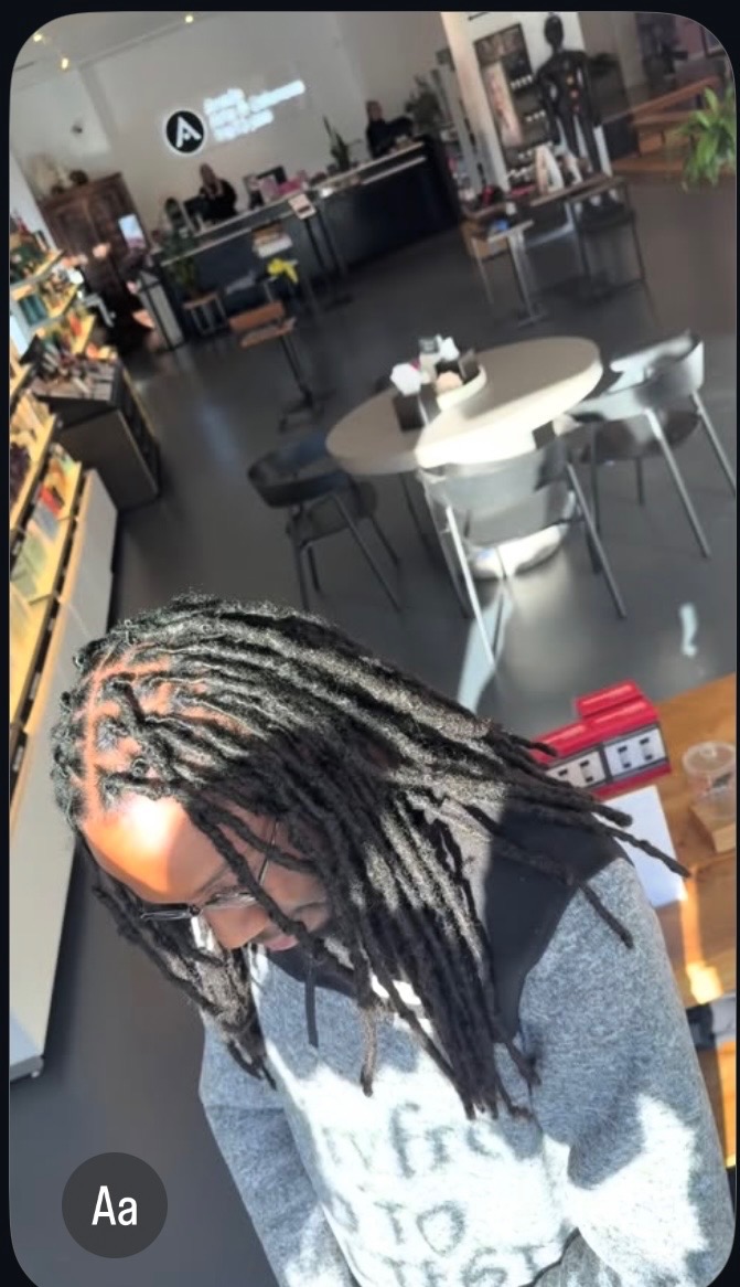 Long locs styling
